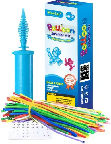 Modellierballons Maylai 100 Stück Ballon Tiere Kit Luftballons