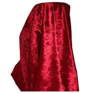 Pannesamt A-Express Stoff Sanft Samt 100cm x 140cm Rot