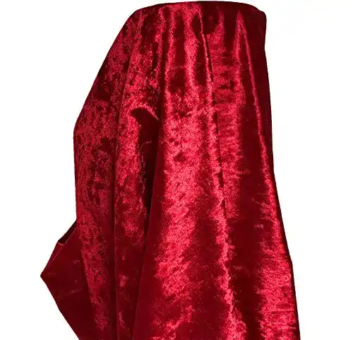 Pannesamt A-Express Stoff Sanft Samt 100cm x 140cm Rot