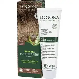 Braune Haarfarbe LOGONA Naturkosmetik Pflanzen-Haarfarbe Creme 240