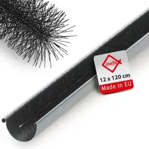 Dachrinnenbürste Inefa Rinnenraupe Schwarz 120cm, 1 Stück