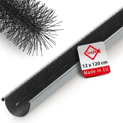 Dachrinnenbürste Inefa Rinnenraupe Schwarz 120cm, 1 Stück