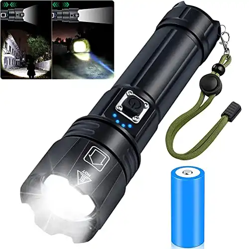 Die beste Taktische Taschenlampe Amzyigou Taschenlampe LED, Aufladbar 2026 Test Bestseller Taktische Taschenlampe Amzyigou Taschenlampe LED, Aufladbar