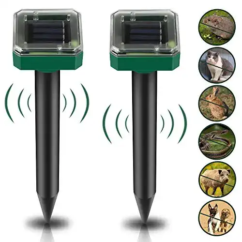 Maulwurfschreck (solar) Cresbel 2 Stück Solar Maulwurf Vertreiber