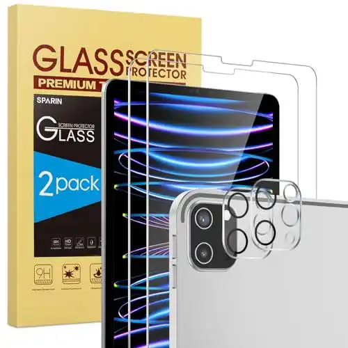 iPad-Pro-12.9-Panzerglas SPARIN 4 Stück Panzerglas