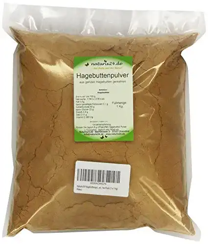 Hagebuttenpulver Naturix24, Hagebutten gemahlen, 1 kg
