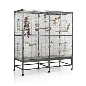 Vogelvoliere Montana Cages ® Paradiso 150, Antik-Platinum