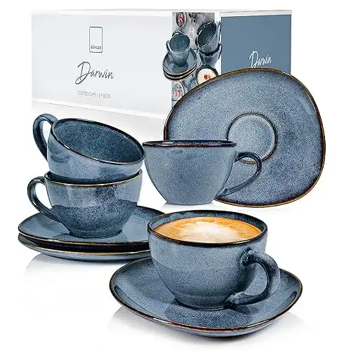 Kaffeetassen Sänger SÄNGER Set Darwin mit Untertassen, 8-teilig