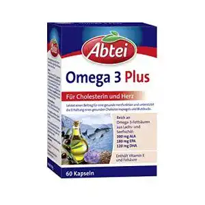 Omega-3-Kapseln Abtei Omega 3 Plus, 60 Kapseln