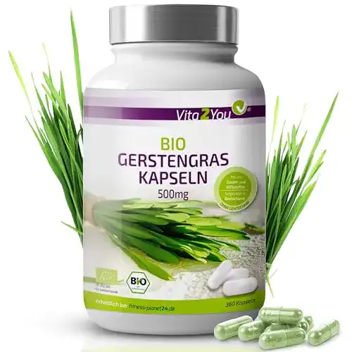 Gerstengras-Kapseln Vita2You Bio Gerstengras Kapseln, 360 Kaps.