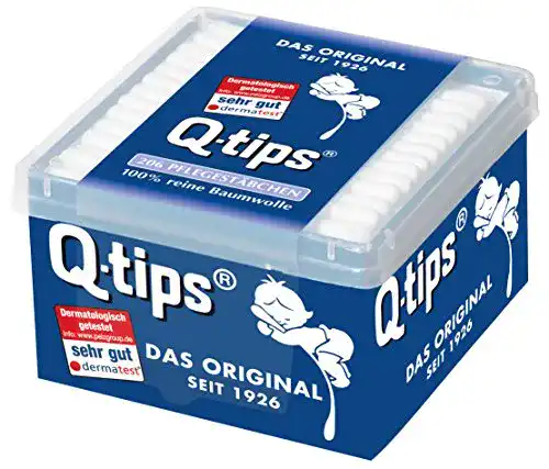 Wattestäbchen Q-tips Pflegestäbchen, 3 x 206 Stäbchen