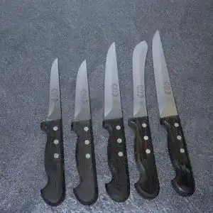 Fleischermesser-Set Ro-Da Messerset 6tlg., Holzgriff
