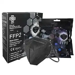 FFP2-Masken Schwarz QZY FFP2 Maske Schwarz Schachtel à 10 St
