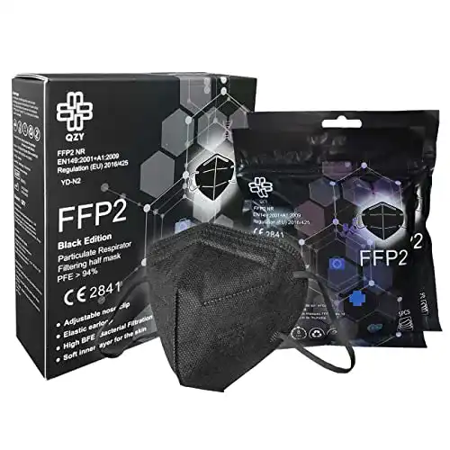 FFP2-Masken Schwarz QZY FFP2 Maske Schwarz Schachtel à 10 St