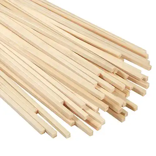 Bambusleiste Pllieay 30 Stück Bambusstreifen 30 cm, quadratisch