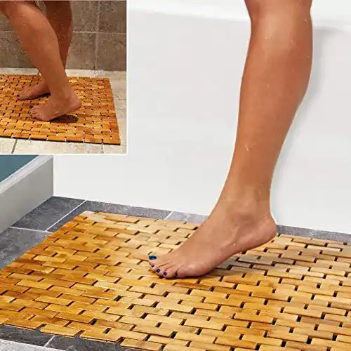 Bambusteppich HANKEY Luxuriöse Mehrzweck-Badematte 60×40