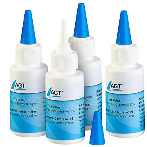 Die beste Textilkleber AGT Bügelfeste : 4er-Set , schnell trocknend 4x 60 ml 2026 Test Bestseller Textilkleber AGT Bügelfeste : 4er-Set , schnell trocknend 4x 60 ml