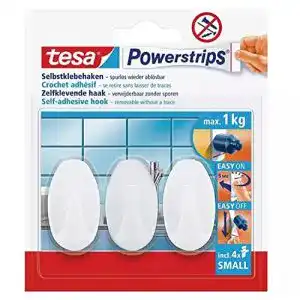 Klebehaken tesa Powerstrips Haken Small OVAL im 2er Pack