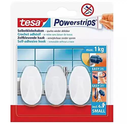 Klebehaken tesa Powerstrips Haken Small OVAL im 2er Pack