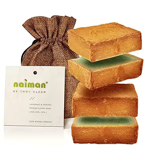 Naturseife naiman ® Aleppo Seife 20%, 400g VORGESCHNITTEN