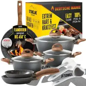 Kochgeschirr-Set STONELINE Ceramic Topfset für Induktion geeignet