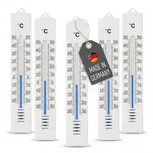 Thermometer analog Lantelme 5X Zimmerthermometer Garten