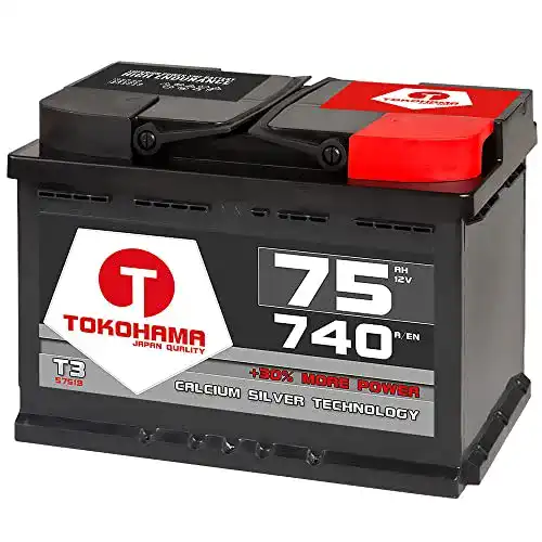 Autobatterie 75Ah Tokohama 12V Starterbatterie