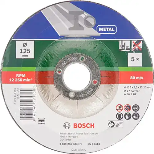 Trennscheibe 125 Metall Bosch Accessories, 5 Stück, 125 mm