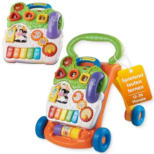 Lernspielzeug ab 1 Jahr Vtech Baby 80-077066 – Spiel Laufwagen