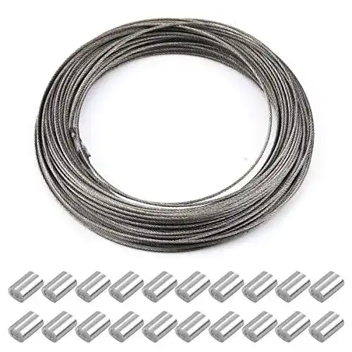 Drahtseil Netspower 30m x 1.5mm Stahlseil aus Edelstahl, Draht