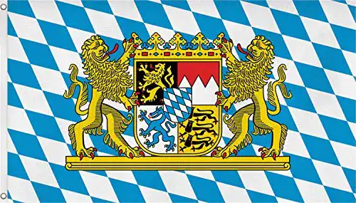 Bayern-Flagge trends4cents Flagge Bayern Löwe Freistaat