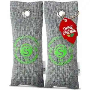 Schuhkissen Stimio Bambus Aktivkohle Schuh-Geruchsentferner 2x