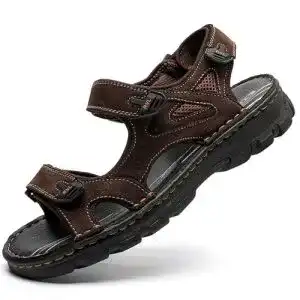 Sandalen Herren ziitop Leder Sandalen Outdoor Strand Trekking