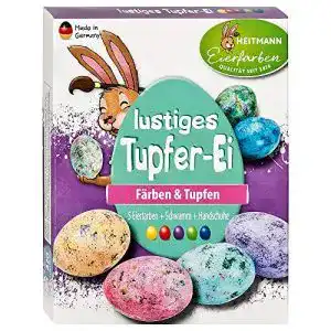 Eierfarben Heitmann Eierfarben HEITMANN, Lustiges TupferEi