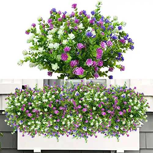 Kunstblumen ROLLWAY 6 Bündel Künstliche Blumen Balkon