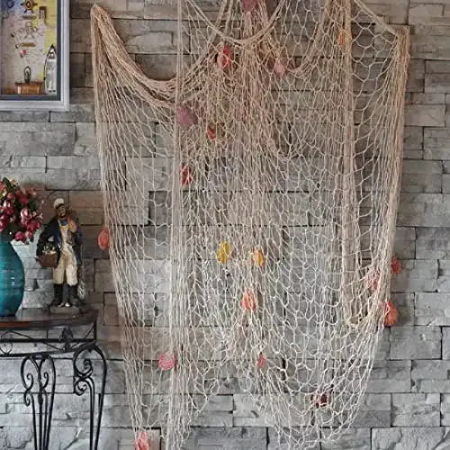 Die beste Fischernetz Biutee mit Muscheln, Deko mit Farbigen Muscheln Maritime 2026 Test Bestseller Fischernetz Biutee mit Muscheln, Deko mit Farbigen Muscheln Maritime