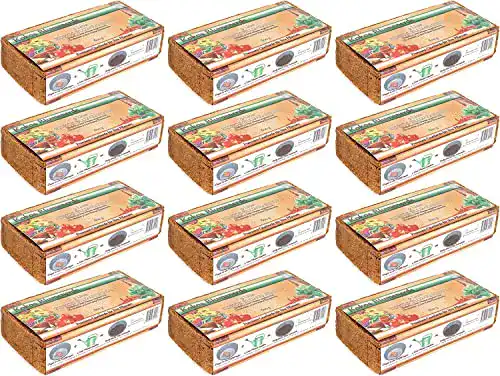 Blumenerde Humusziegel – 100 L Kokos – 12 x 600 g aus Kokosfaser