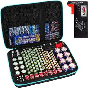 Batterie-Aufbewahrungsbox PAIYULE mit Batterietester (BT168)