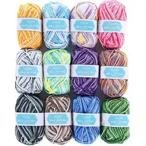 Acrylwolle SOLEDI Wolle Farbverlauf 12 Knäuel á 50 g