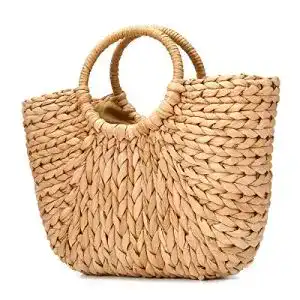 Korbtaschen JOSEKO Sommer Strand Tasche, Stroh