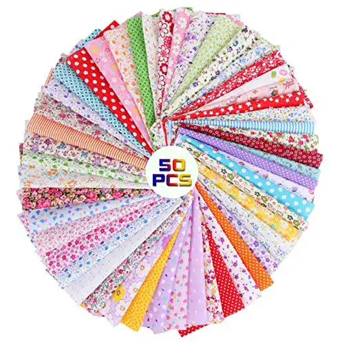 Patchworkstoff CHARS Baumwollstoff 50 Stück 25x25cm Stoffe