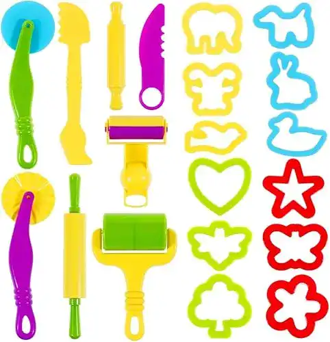 Knetwerkzeug Lictin Knete Zubehör 20 Pcs