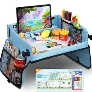 Auto-Kindertisch COOLJOY Knietablett mit 5 Bilder+6 Pinsel