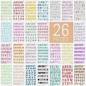 Malschablonen int!rend 26 Schriften Schablonen Set