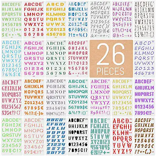 Malschablonen int!rend 26 Schriften Schablonen Set