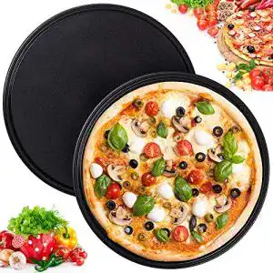 Pizzablech WENTS 2 Stück antihaft rundes Backset, 10 Zoll