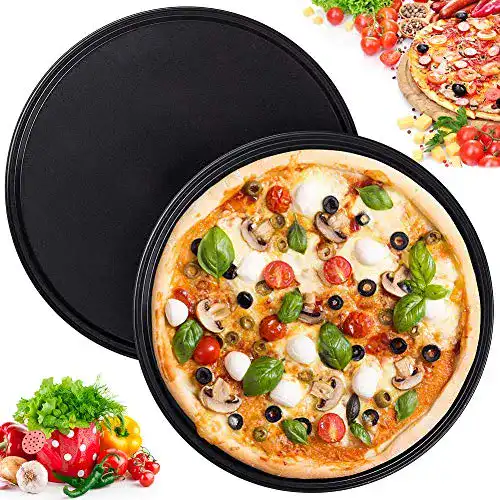 Pizzablech WENTS 2 Stück antihaft rundes Backset, 10 Zoll