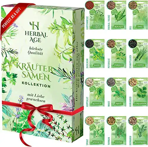 Die beste Kräuter-Samen Herbal Age Kräuter Samen Set, 12 Sorten 2026 Test Bestseller Kräuter-Samen Herbal Age Kräuter Samen Set, 12 Sorten