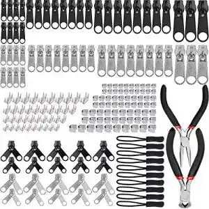 Reißverschluss-Reparaturset ZHENA 194Pcs Ersatz Reißverschluss