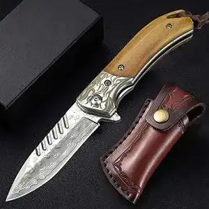 Nedfoss-Messer NedFoss, Damast Taschenmesser Klappmesser